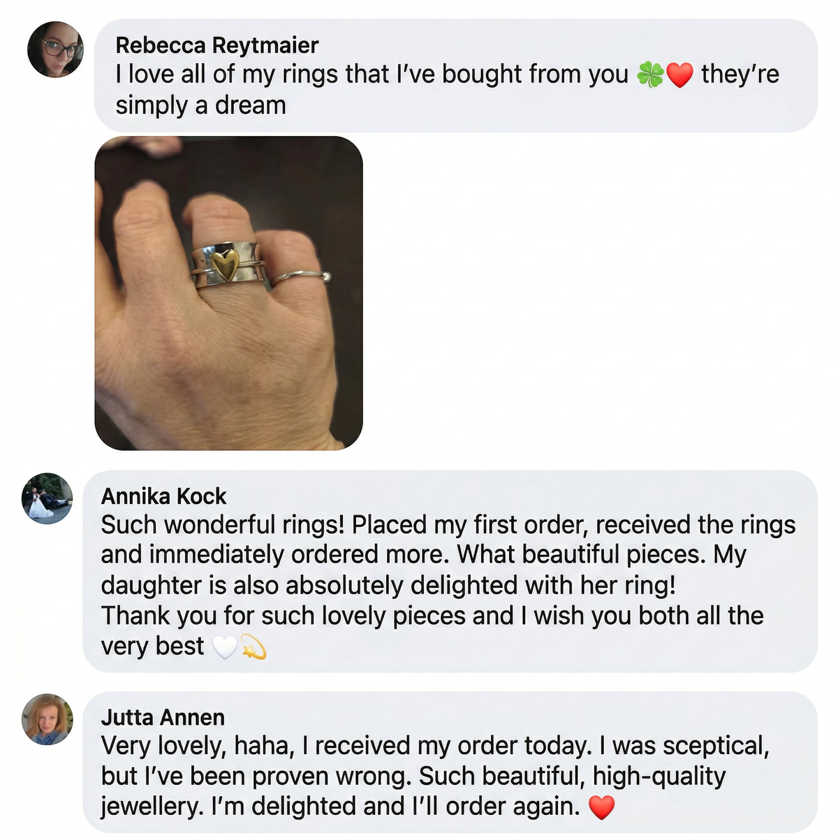 Verified customer reviews